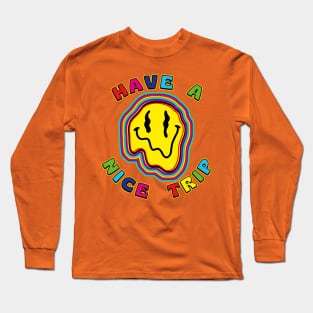 Acid Smile Nice Trip Long Sleeve T-Shirt